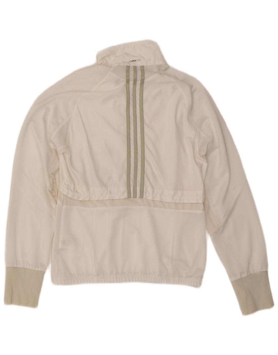 ADIDAS Womens Clima 365 Tracksuit Top Jacket UK 10 Small White Polyester