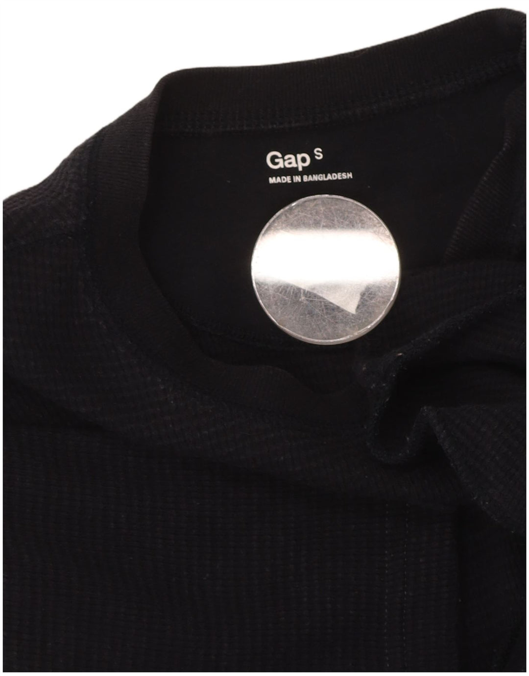GAP Womens T-Shirt Top UK 10 Small Navy Blue Cotton