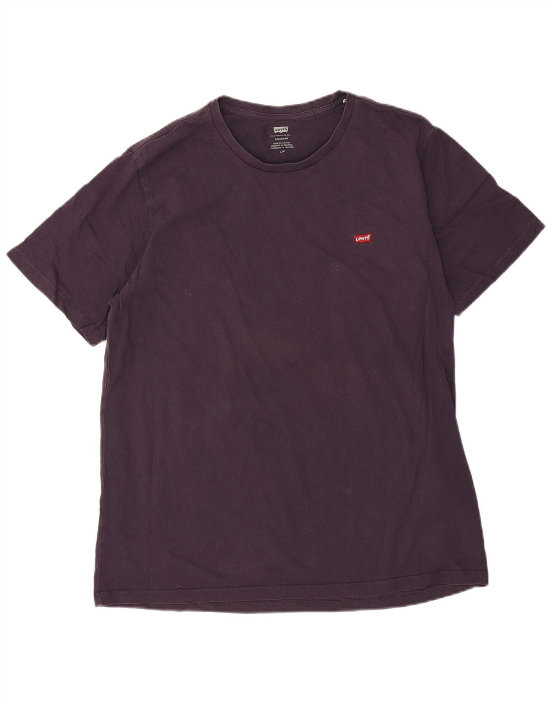 Levi's Mens Standard Standard Fit T-Shirt Top Large Navy Blue Cotton