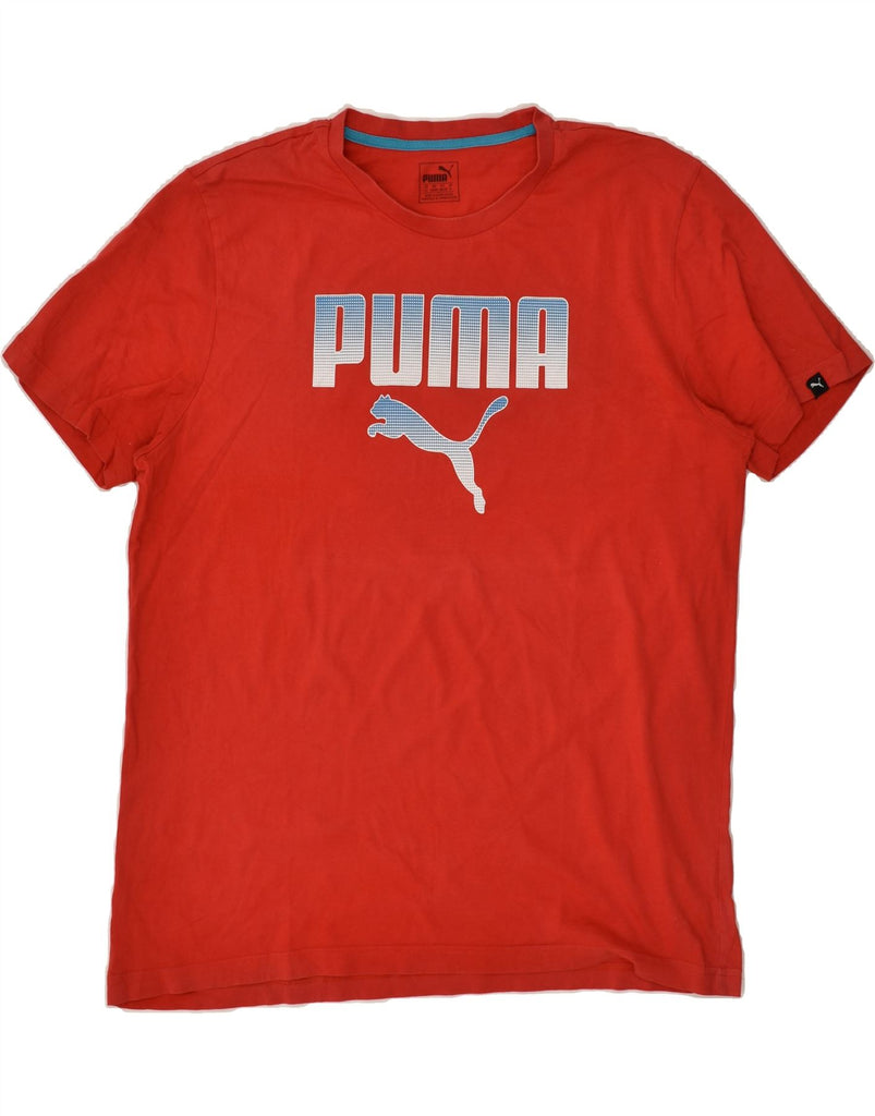 PUMA Mens Graphic T-Shirt Top XL Red Cotton | Vintage Puma | Thrift | Second-Hand Puma | Used Clothing | Messina Hembry 