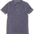 Liu Jo Mens Polo Shirt Small Navy Blue Cotton