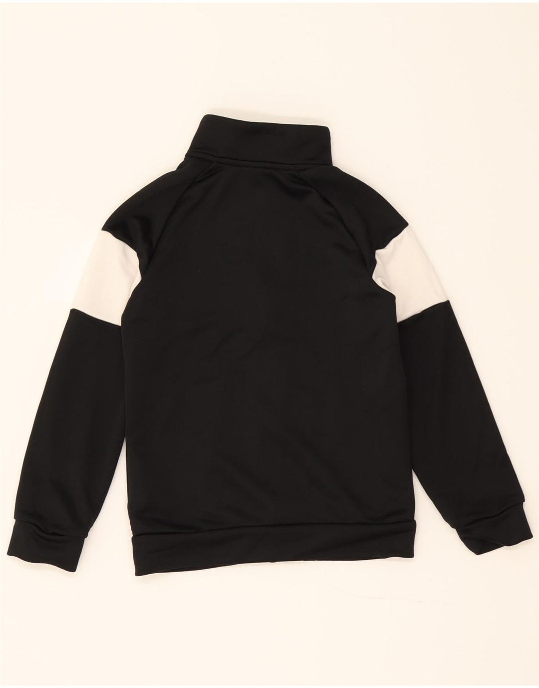 ADIDAS Boys Graphic Tracksuit Top Jacket 7-8 Years Black Colourblock Vintage Adidas and Second-Hand Adidas from Messina Hembry 
