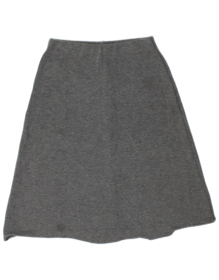 Zara Womens A-Line Skirt Small W28 Grey Polyester