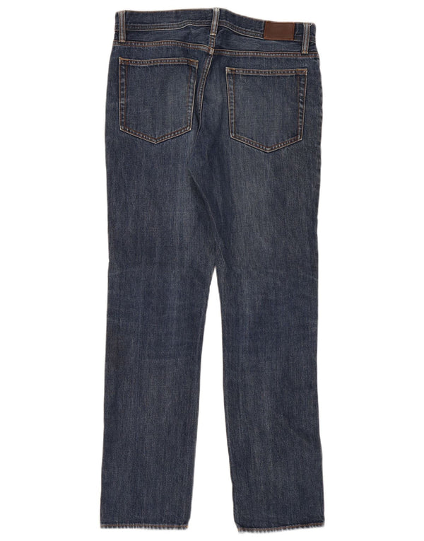 J. Crew Mens Straight Jeans W31 L32 Blue Cotton