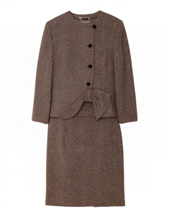 Luisa Spagnoli Womens 4 Button 2 Piece Suit IT 46 Large W30 Grey Flecked