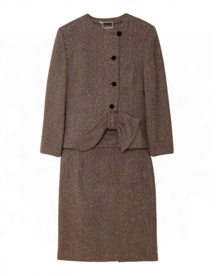 Luisa Spagnoli Womens 4 Button 2 Piece Suit IT 46 Large W30 Grey Flecked