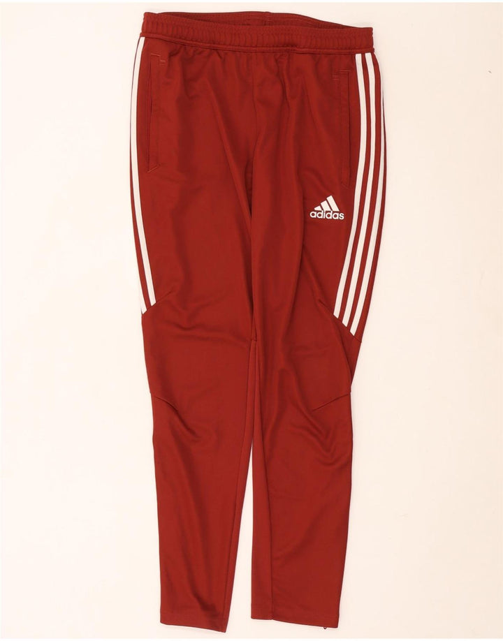 Adidas Mens Climacool Tracksuit Trousers Large Burgundy Polyester