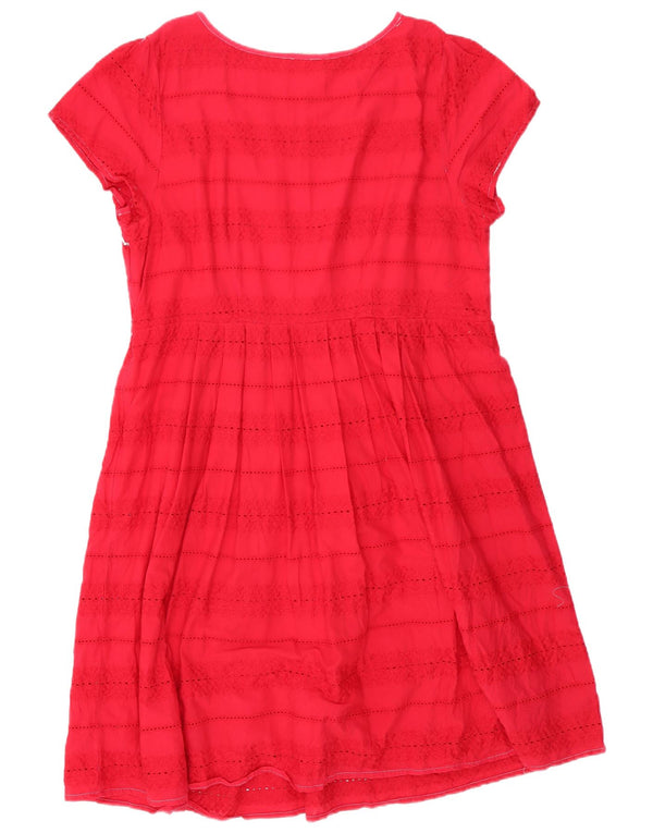 Marks & Spencer Womens Short Sleeves A-Line Dress UK 20 2XL Red Striped