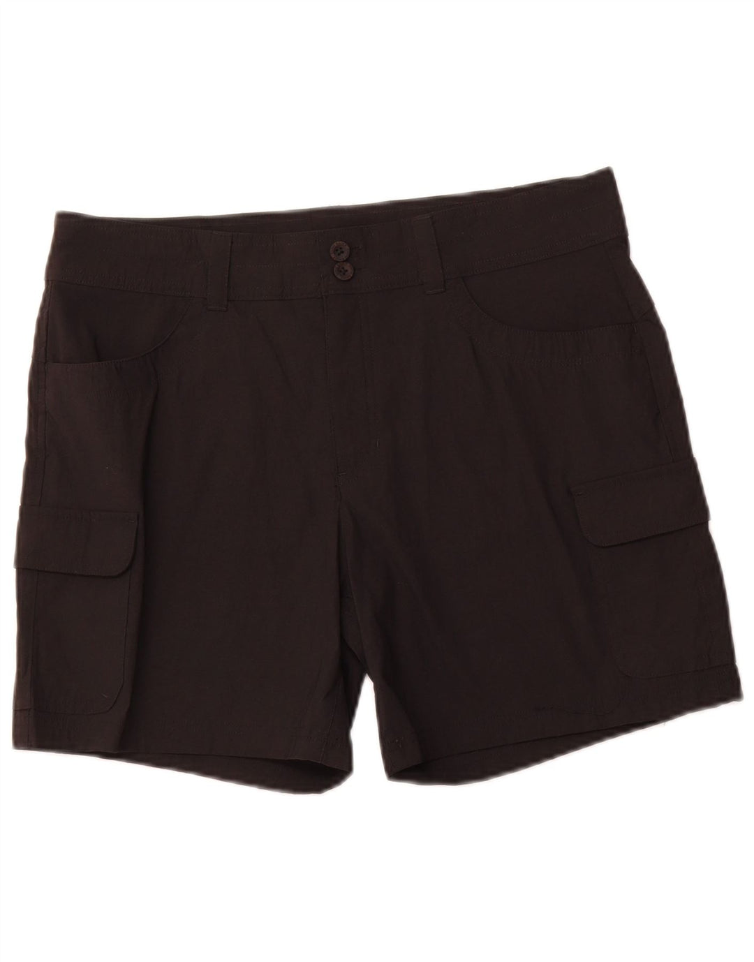 EDDIE BAUER Womens Cargo Shorts US 12 Large W34  Black