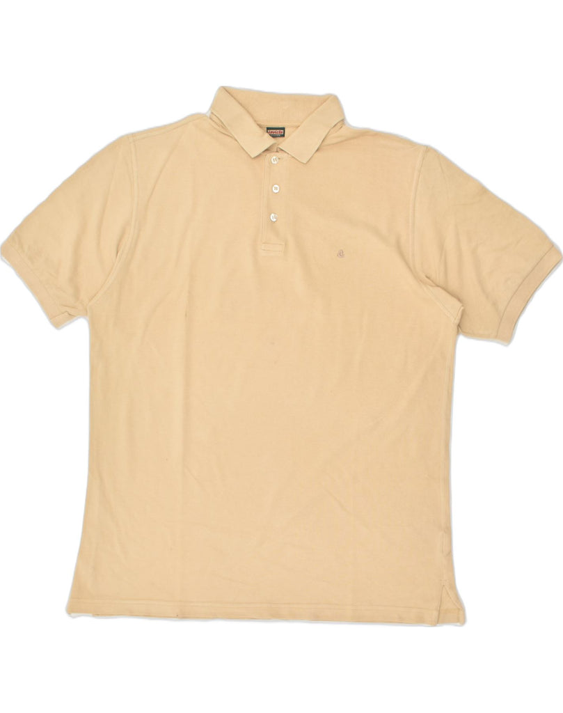 INVICTA Mens Polo Shirt XL Beige Cotton | Vintage Invicta | Thrift | Second-Hand Invicta | Used Clothing | Messina Hembry 