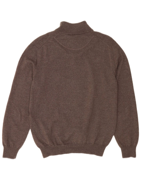 Fay Mens Cardigan Sweater IT 52 Large Grey Virgin Wool