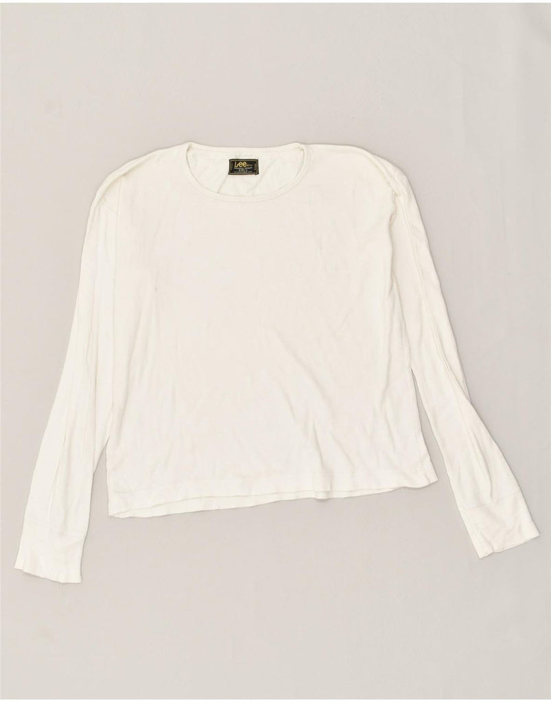 LEE Womens Top Long Sleeve UK 16 Large White Cotton | Vintage Lee | Thrift | Second-Hand Lee | Used Clothing | Messina Hembry 