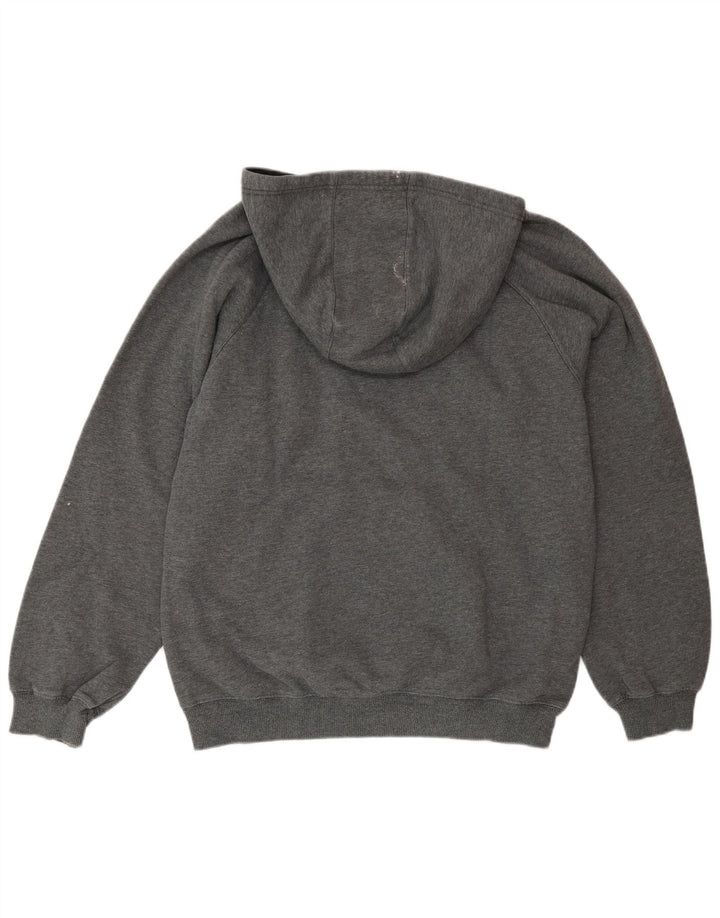 Adidas Mens Graphic Hoodie Jumper Small Grey Cotton