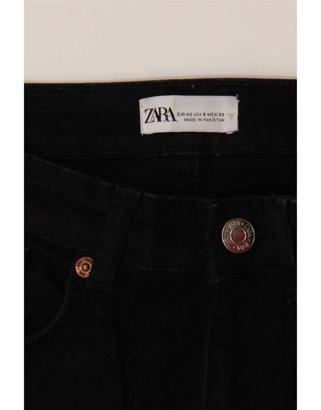 Zara Womens Bootcut Jeans EU 40 Medium W30 L27 Black