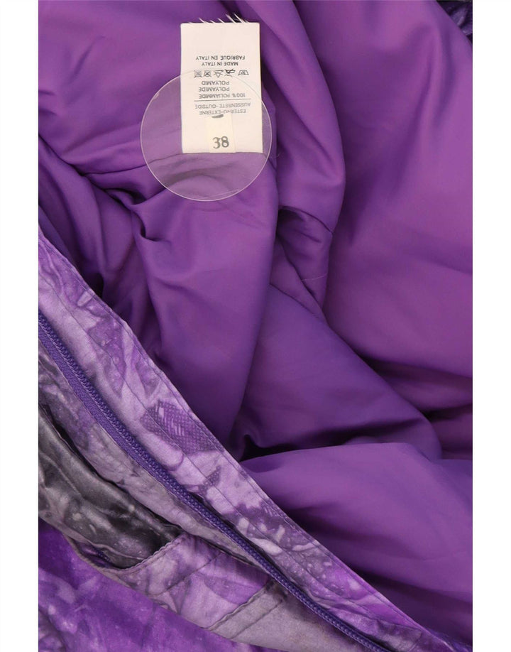 Alasca Womens Abstract Pattern Oversized Ski Jumpsuit IT 38 XS Purple