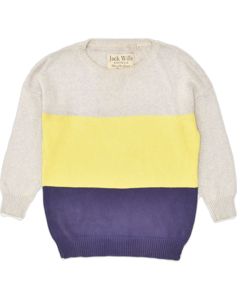 JACK WILLS Womens Crew Neck Jumper Sweater Uk 12 Medium Multicoloured | Vintage Jack Wills | Thrift | Second-Hand Jack Wills | Used Clothing | Messina Hembry 