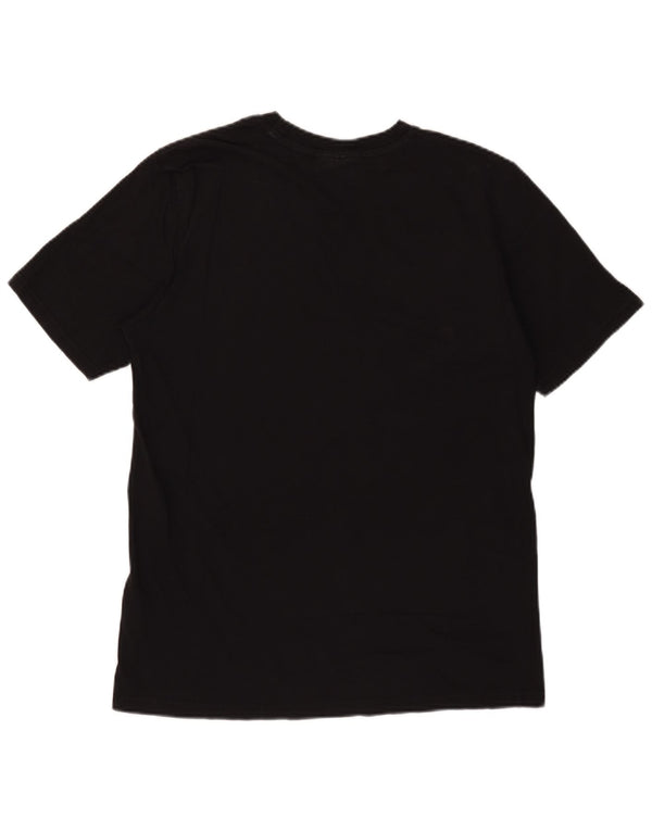 Fila Mens Graphic T-Shirt Top Medium Black Cotton