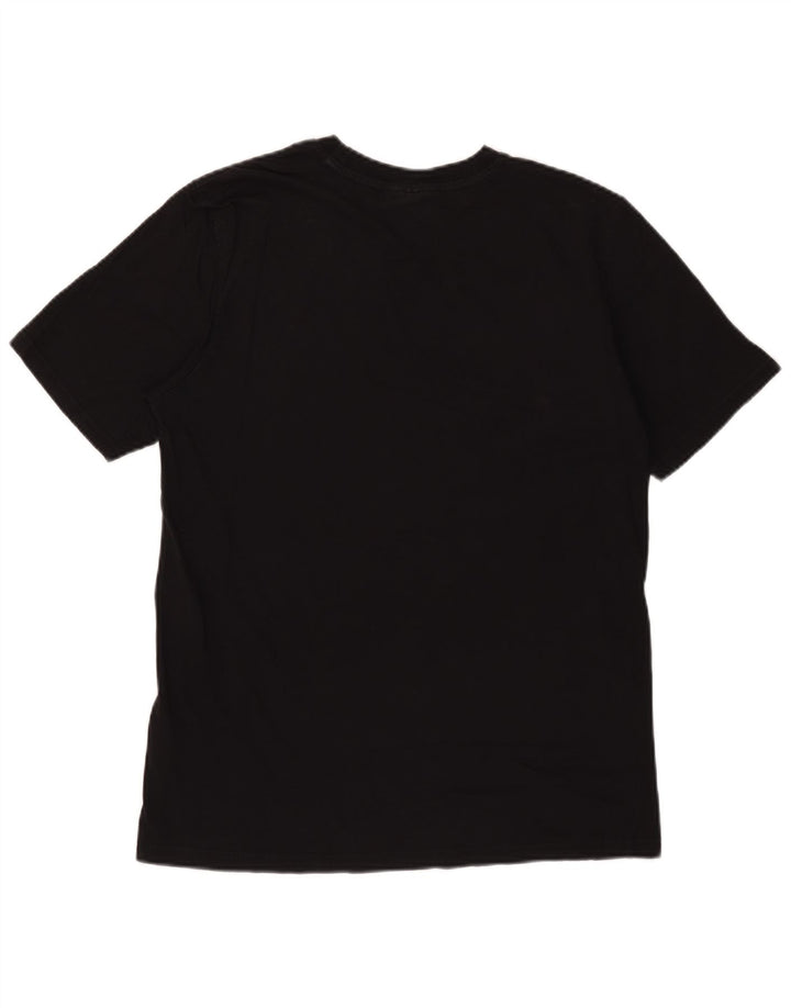 Fila Mens Graphic T-Shirt Top Medium Black Cotton