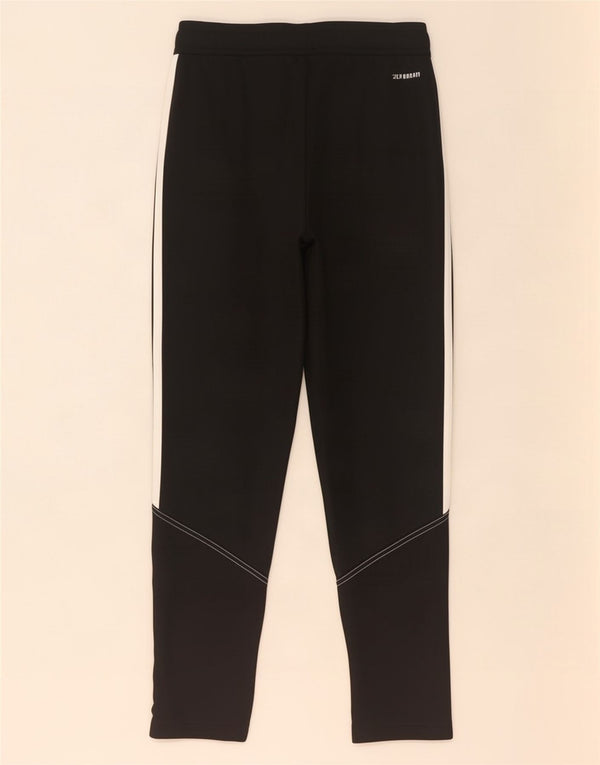 Adidas Boys Aeroready Tracksuit Trousers 11-12 Years Black Polyester