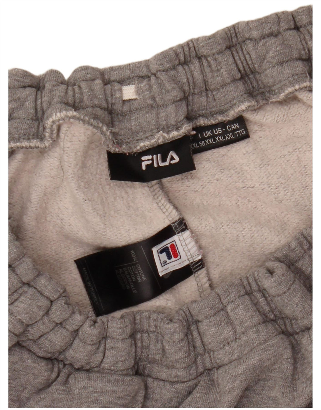 Fila Mens Tracksuit Trousers 2XL  Grey Colourblock Cotton