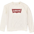 LEVI'S Womens Graphic Sweatshirt Jumper Small White Cotton | Vintage Levi's | Thrift | Second-Hand Levi's | Used Clothing | Messina Hembry 