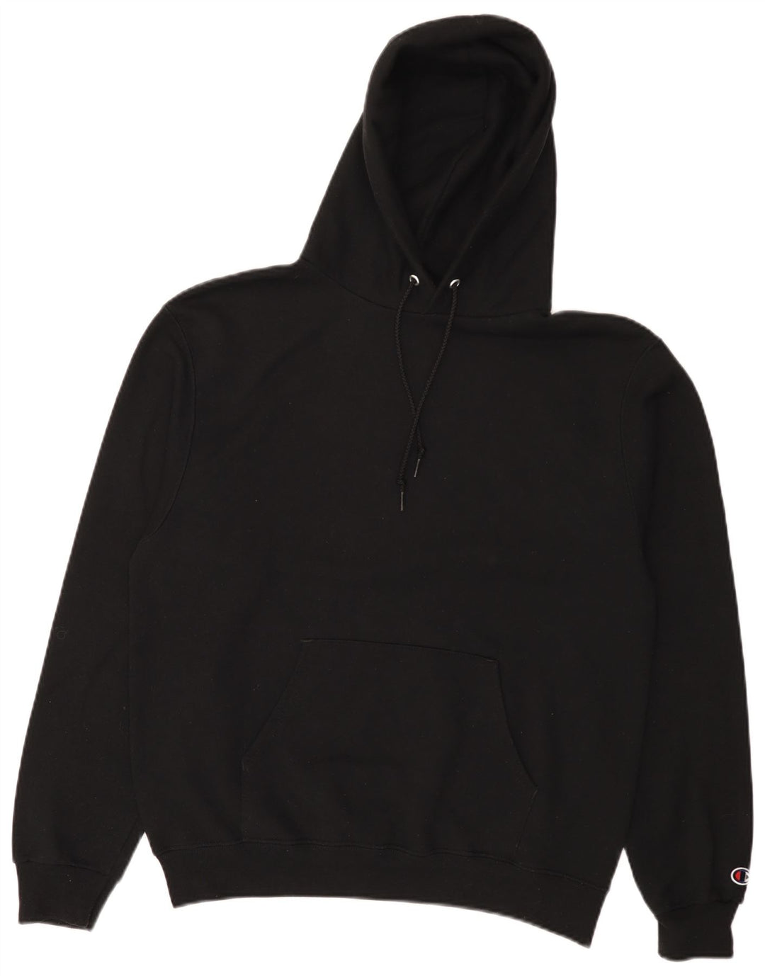 Champion Mens Hoodie Jumper Medium Black Cotton