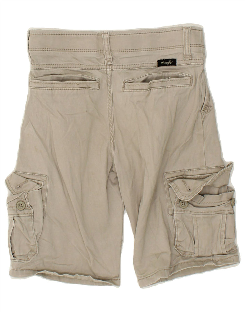 WRANGLER Boys Cargo Shorts 9-10 Years W25 Beige Cotton Vintage Wrangler and Second-Hand Wrangler from Messina Hembry 