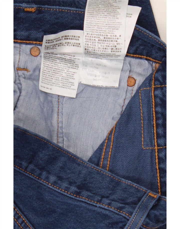 Levi's Mens 501 S Slim Straight Jeans W29 L30 Blue Cotton