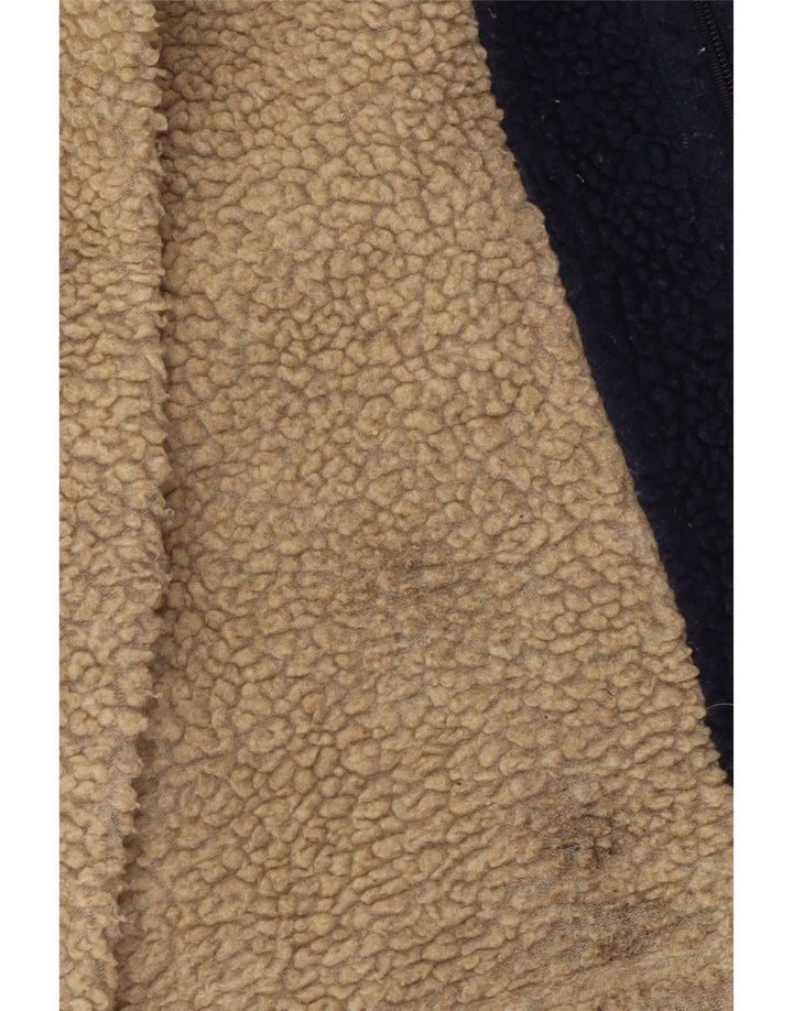 Sergio Tacchini Mens Fleece Jacket UK 38 Medium Blue Colourblock