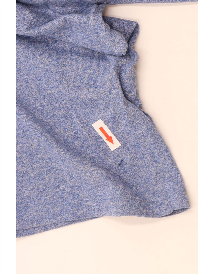 Superdry Mens T-Shirt Top Medium Blue Flecked Cotton