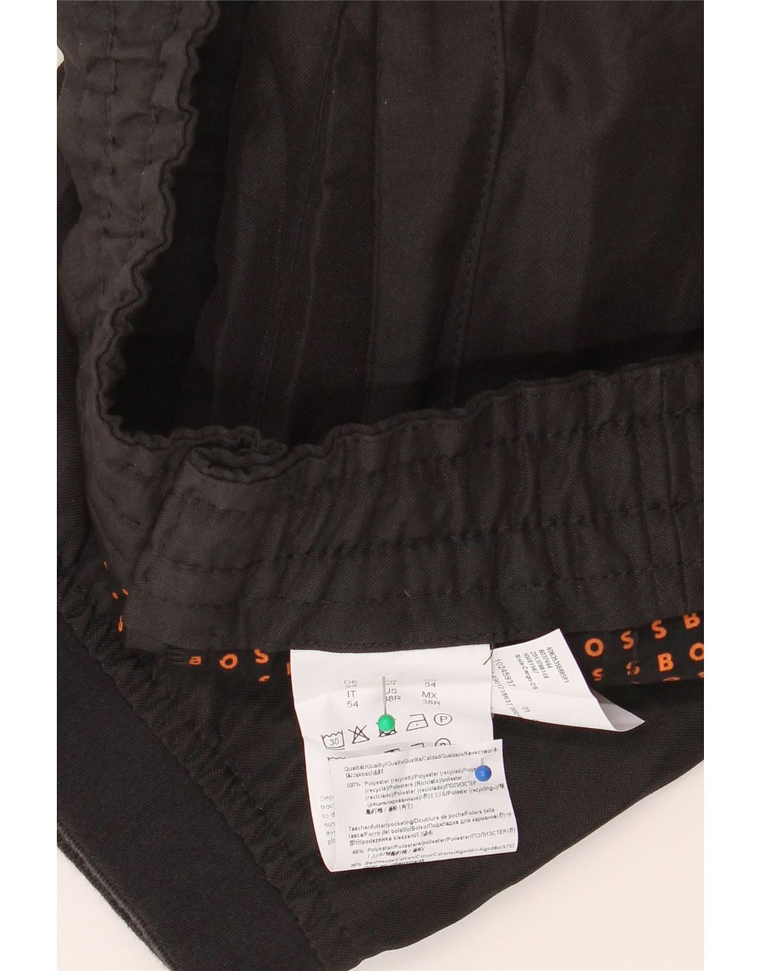 Hugo Boss Mens Joggers Cargo Trousers W34 L30 Black Polyester