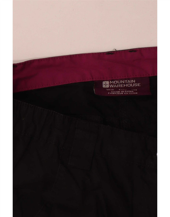 Mountain Warehouse Womens Cargo Trousers UK 12 Medium W34 L31 Black