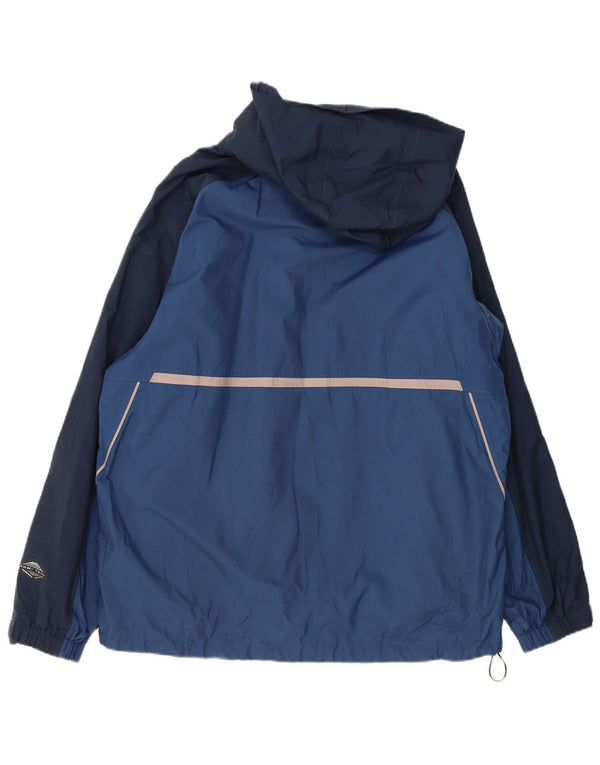 Columbia Mens Omni-Tech Rain Jacket UK 40 Large Navy Blue Colourblock