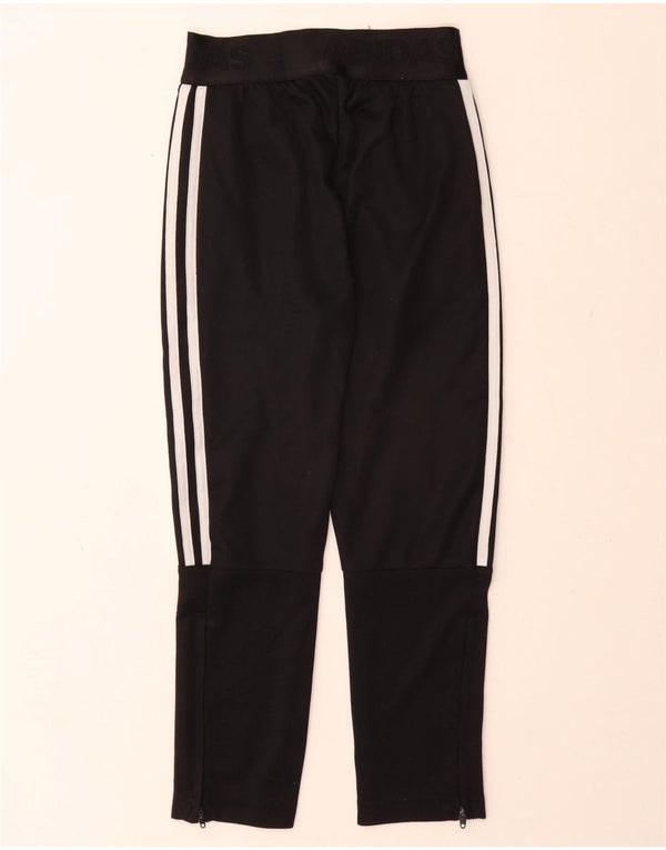 Adidas Girls Aeroready Graphic Tracksuit Trousers 7-8 Years Black