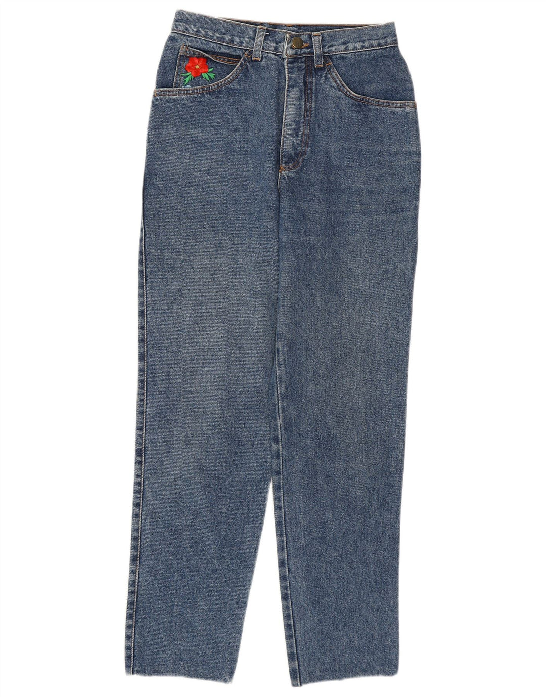 STEFANEL Womens High Waist Tapered Jeans IT 44 Medium W26 L27 Blue Cotton