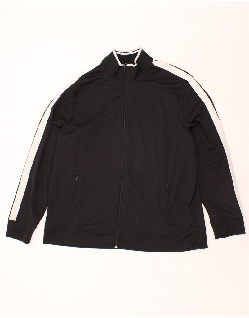 STARTER Mens Tracksuit Top Jacket IT 50/52 2XL Black Colourblock Polyester Vintage Starter and Second-Hand Starter from Messina Hembry 