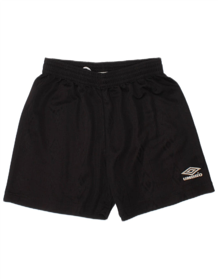 UMBRO Boys Sport Shorts 6-7 Years  Black Polyester