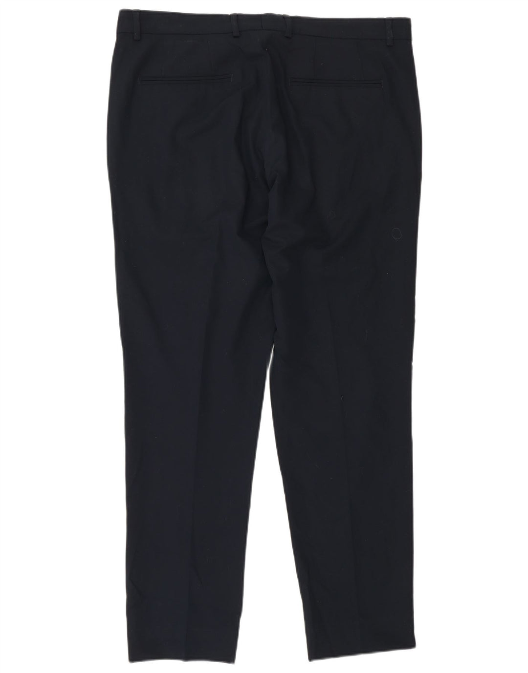 Zara Mens Slim Chino Trousers EU 42 Large W32 L29 Navy Blue Polyester