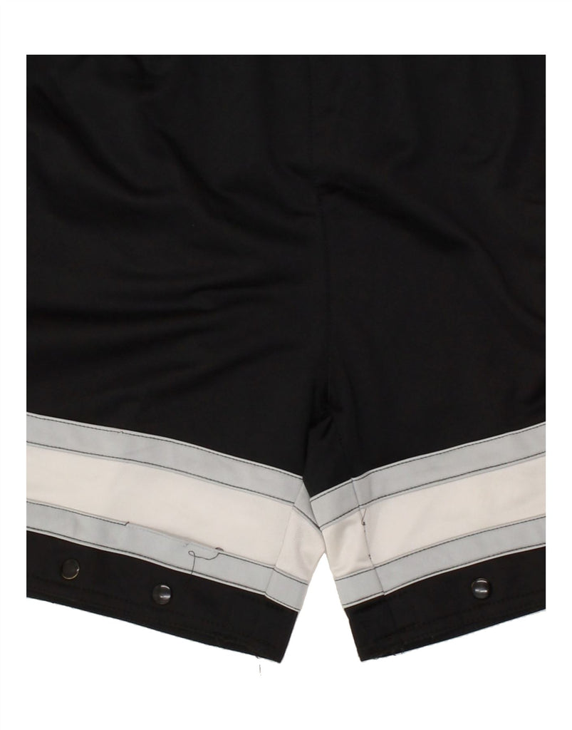 LOTTO Mens Sport Shorts Size 38/40 Medium Black Colourblock Polyester | Vintage Lotto | Thrift | Second-Hand Lotto | Used Clothing | Messina Hembry 