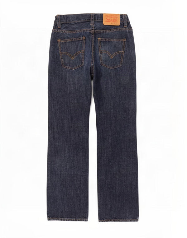 Levi's Boys Jambe Droite Straight Jeans 9-10 Years W25 L25 Navy Blue Cotton