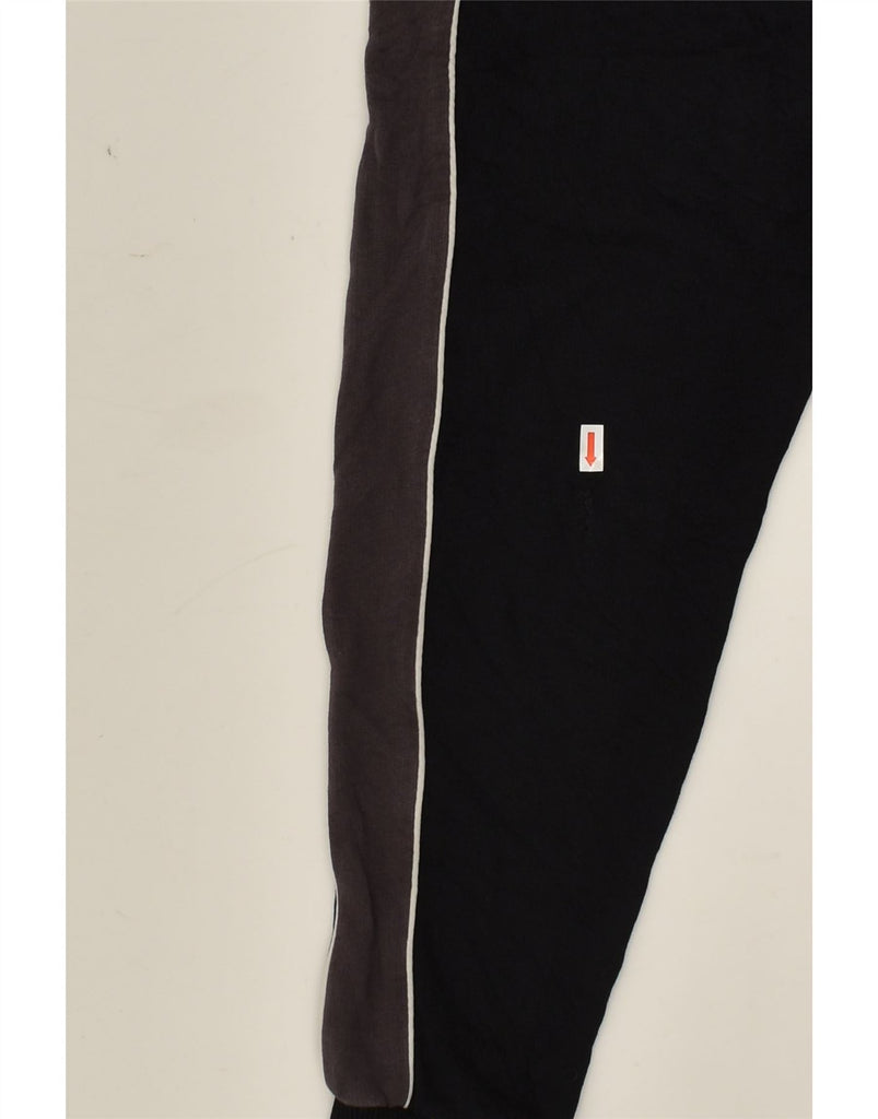 LYLE & SCOTT Mens Tracksuit Trousers Joggers Medium Black Colourblock | Vintage Lyle & Scott | Thrift | Second-Hand Lyle & Scott | Used Clothing | Messina Hembry 