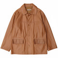 VINTAGE Mens Leather Jacket IT 50 Large Brown Leather