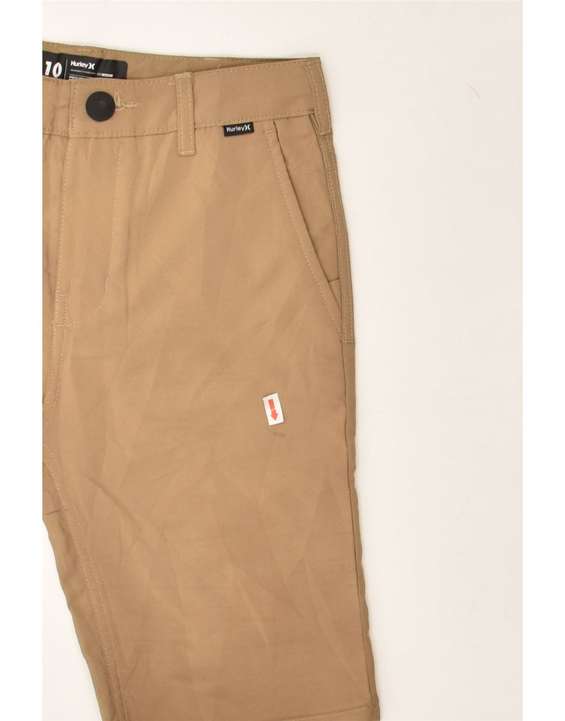 HURLEY Boys Chino Shorts 9-10 Years W20  Beige Polyester | Vintage Hurley | Thrift | Second-Hand Hurley | Used Clothing | Messina Hembry 