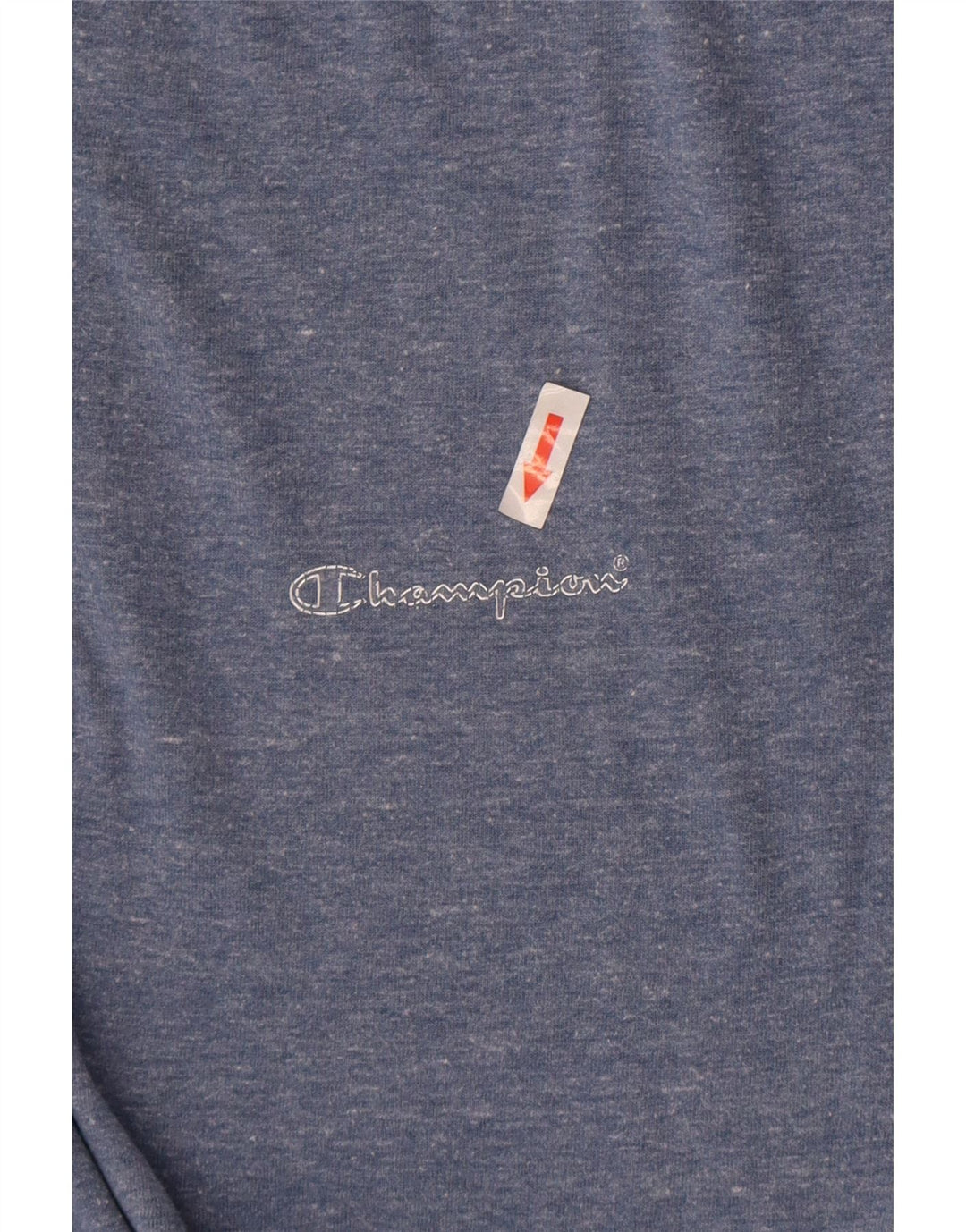 Champion Mens T-Shirt Top XL Blue Flecked Cotton