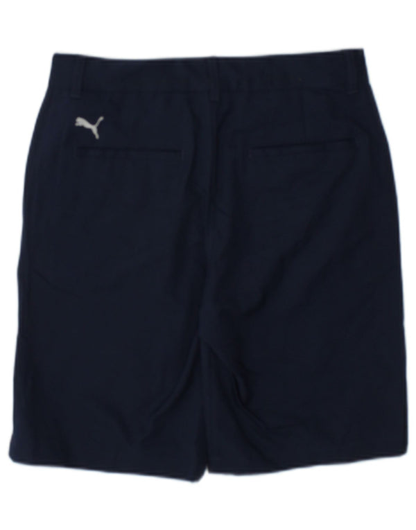Ducati by Puma Boys Chino Shorts 11-12 Years W26 Navy Blue Cotton
