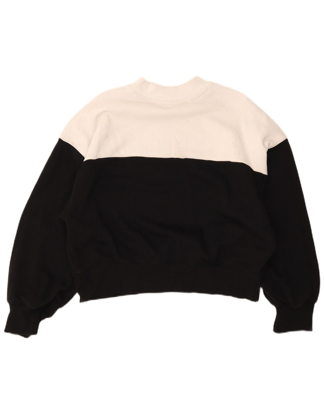 Champion Womens Graphic Sweatshirt Jumper UK 14 Medium Black Colourblock