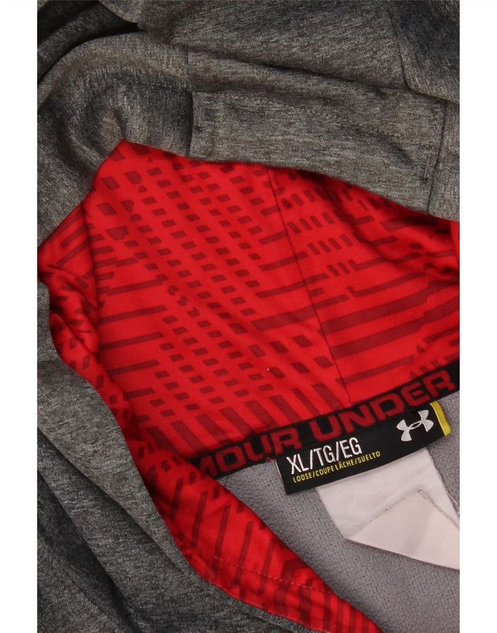 Under Armour Mens Graphic Hoodie Jumper XL Grey