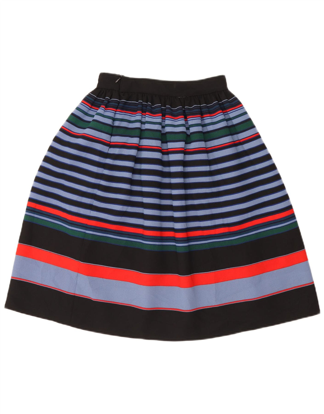 Zara Womens A-Line Skirt XS W24 Multicoloured Striped Polyester