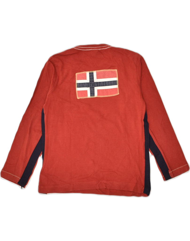 NAPAPIJRI Girls Graphic Top Long Sleeve 5-6 Years Red | Vintage Napapijri | Thrift | Second-Hand Napapijri | Used Clothing | Messina Hembry 