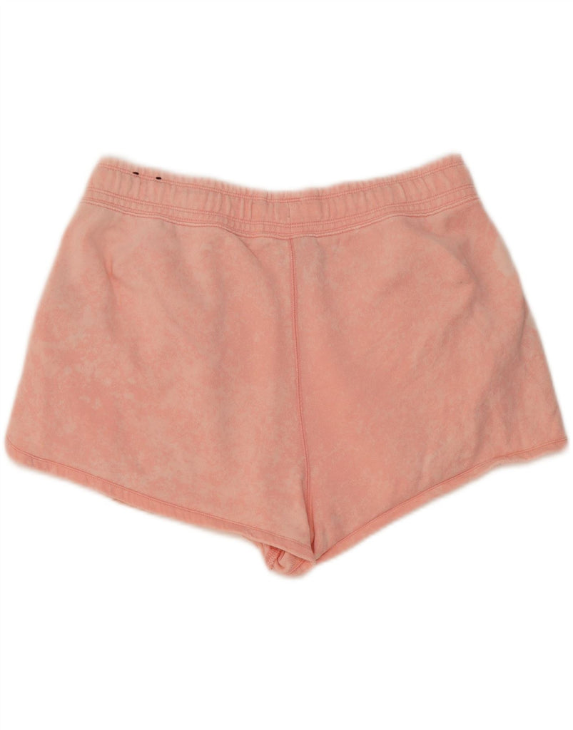 NIKE Womens High Waist Sport Shorts UK 14 Large Pink Tie Dye Cotton Vintage Nike and Second-Hand Nike from Messina Hembry 